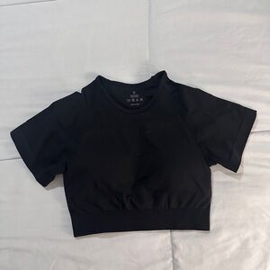 Black Women's Crop Top